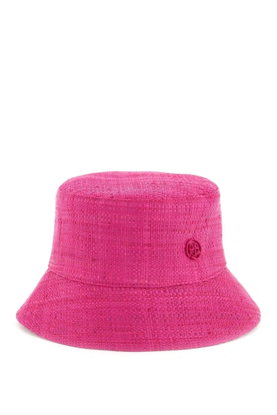 Ruslan Baginskiy Fuchsia Raffia Hat In Fuchsia,pink