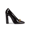 SAINT LAURENT SAINT LAURENT SWING PATENT LEATHER CHAIN PUMPS