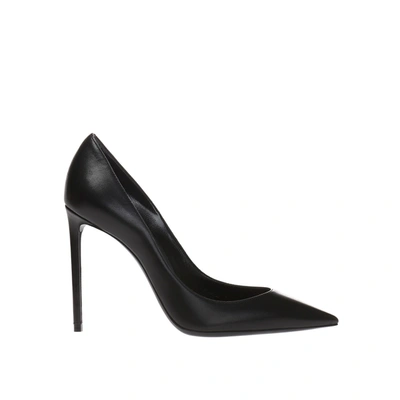 Saint Laurent Zoè Leather Pumps In Black