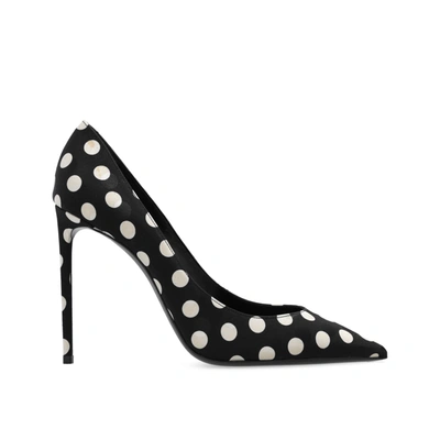 Saint Laurent Zoè Satin Pumps In Black