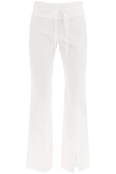 Saks Potts 'elizabeth' Popeline Pants In White