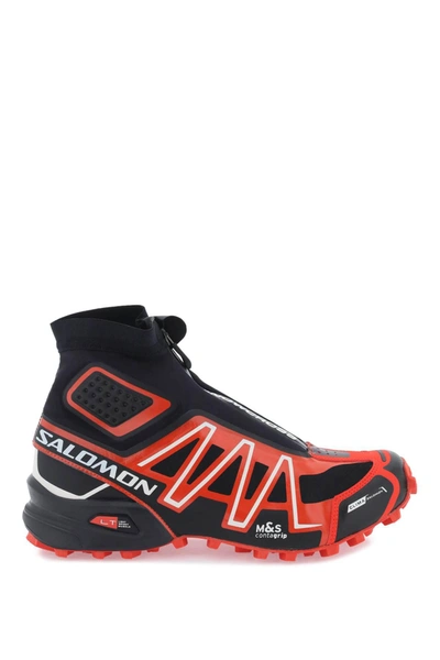Salomon Black & Red Snowcross Sneakers In Multi