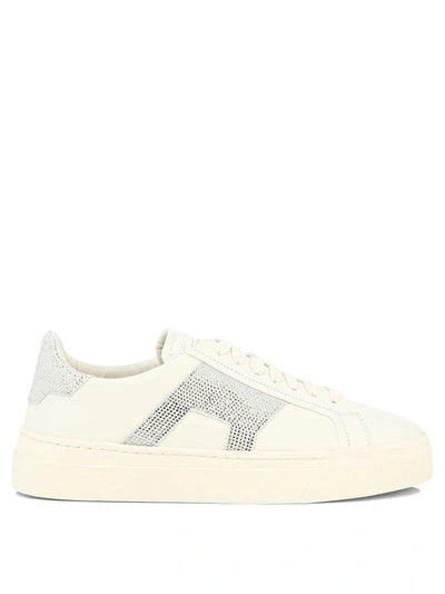 Santoni Trainers In White