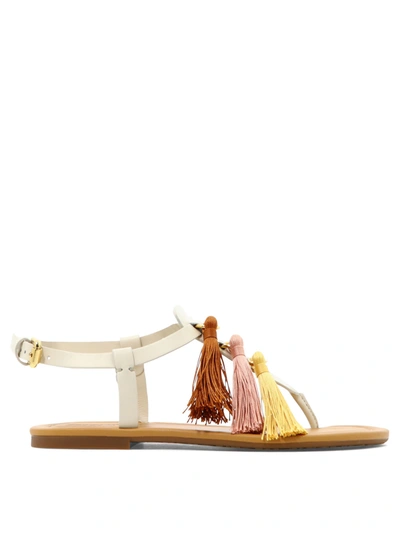 SEE BY CHLOÉ SEE BY CHLOÉ KIME POMPOM SANDALS