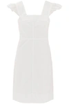 SEE BY CHLOÉ SEE BY CHLOE ORGANIC COTTON DRESS WITH FRILLED STRAPS