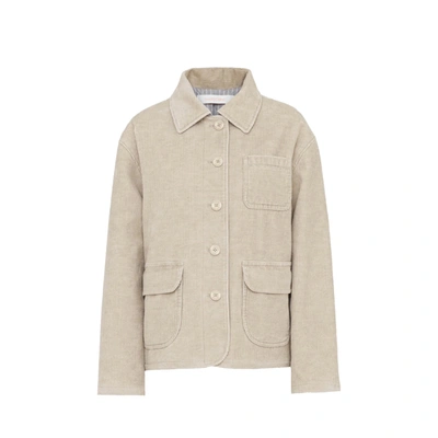 See By Chloé Corduroy Shirt Jacket In Beige