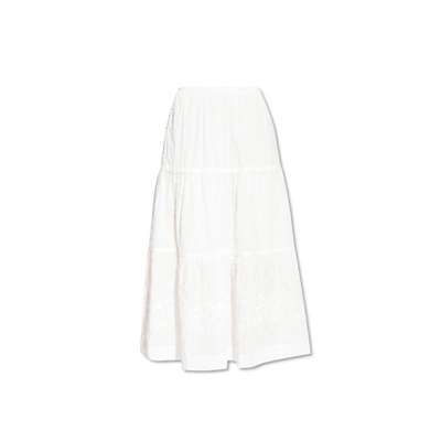 See By Chloé Cotton Midi Skirt In White