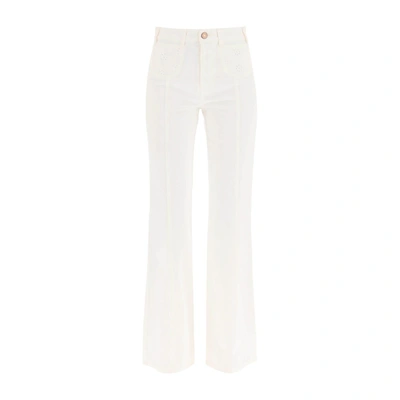 See By Chloé See By Chloe Embroidered Jeans In White