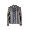 See By Chloé Floral-print Ruffle-collar Shirt