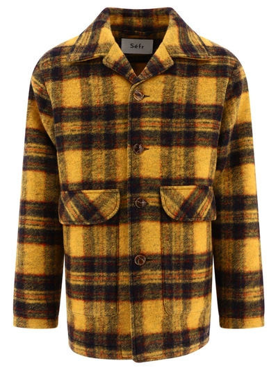 Séfr Sefr Reno Overshirt Jacket In Yellow