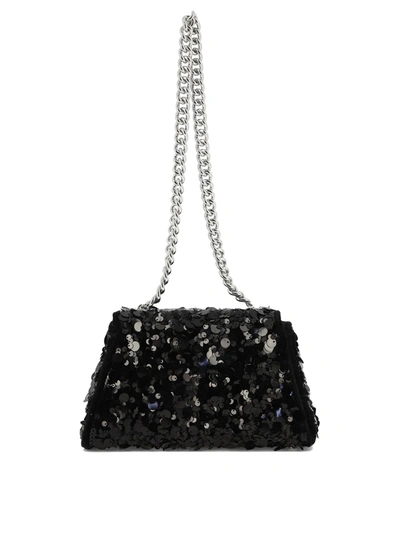 Self-portrait Mini Bag With Bow In Black