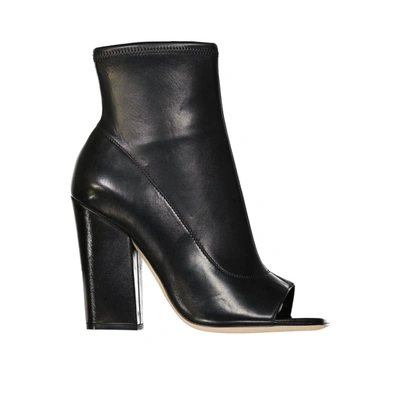 Sergio Rossi Leather Boots In Black