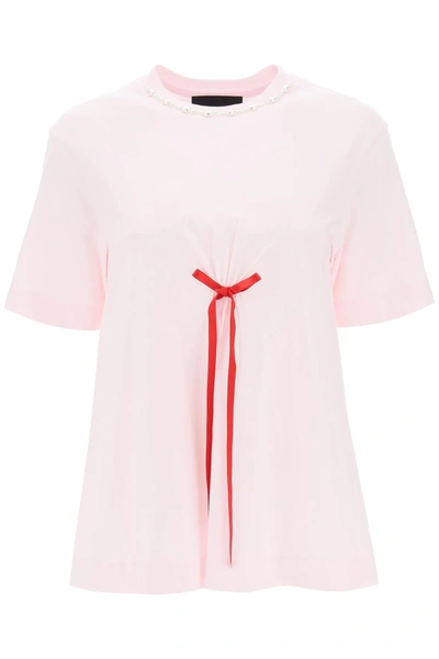 Simone Rocha Pink A-line T-shirt