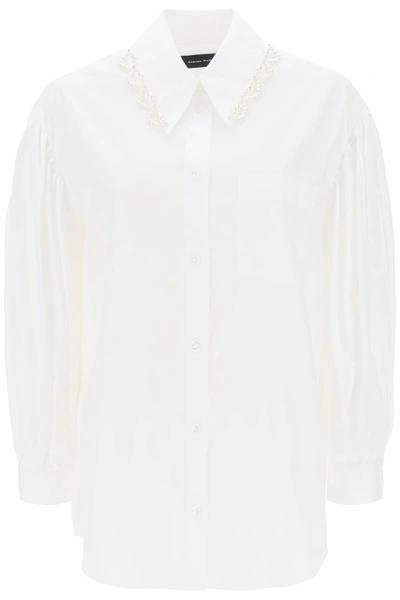 SIMONE ROCHA SIMONE ROCHA PUFF SLEEVE SHIRT WITH EMBELLISHMENT