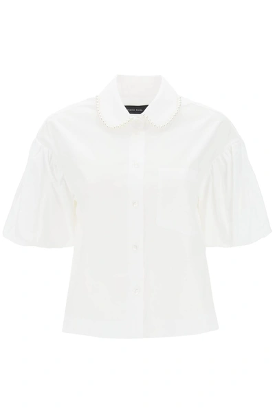 Simone Rocha White Puff Sleeve Shirt