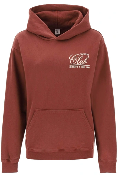 Sporty And Rich 94 Country Club Sweatshirt Brown