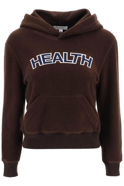 SPORTY AND RICH SPORTY RICH SHERPA FLEECE HOODIE