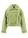 Stand Studio Kristy Faux-leather Jacket In Green