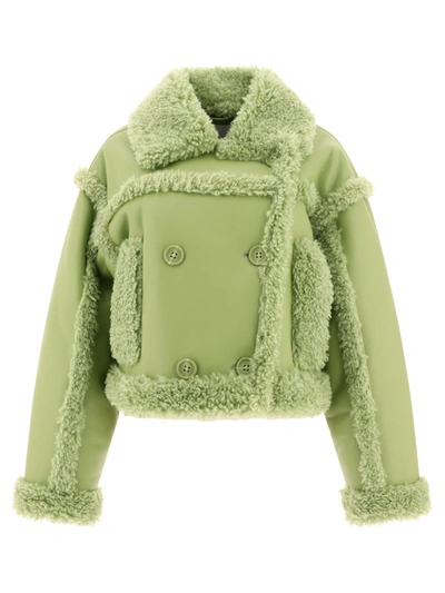 Stand Studio Short Casual Jacket In Green