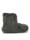 Stand Studio Olivia Medium Faux Fur Boots In Grey