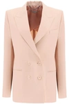 Stella Mccartney Peak-lapels Double-breasted Blazer In Neutrals