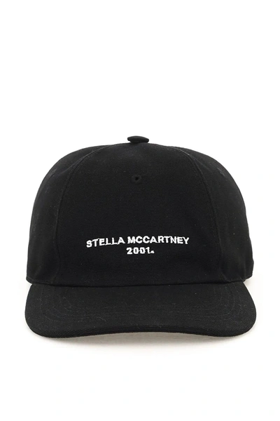 Stella Mccartney Stella Mc Cartney Logo Baseball Cap In Black