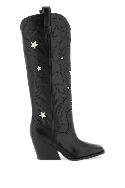 STELLA MCCARTNEY STELLA MC CARTNEY TEXAN BOOTS WITH STAR EMBROIDERY