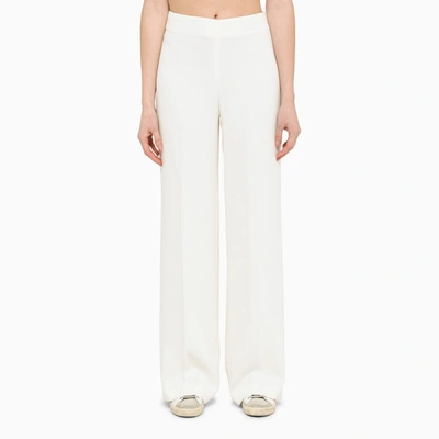 Stella Mccartney Stella Mc Cartney Wide Cream Trousers In White