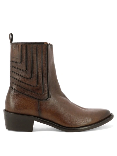 Sturlini "bufalo" Ankle Boots In Brown