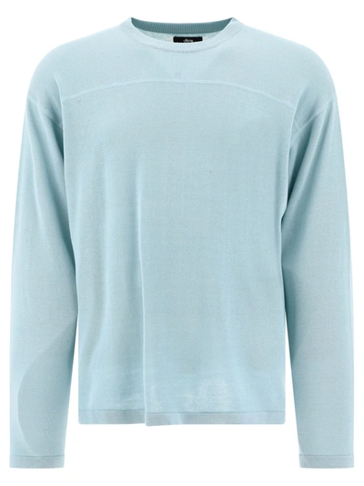 Stussy Stüssy "football" Sweater In Light Blue