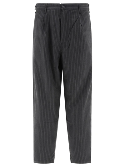 Stussy Stüssy "stripe Volume" Pinstriped Trousers In Black