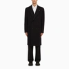 TAGLIATORE TAGLIATORE BLUE WOOL DOUBLE BREASTED COAT