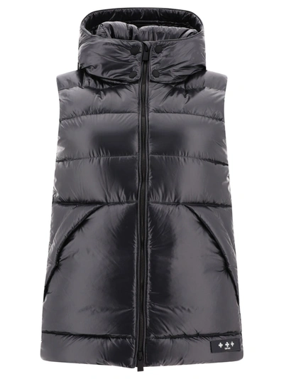 Tatras Down Vest With Removable Hood In Black