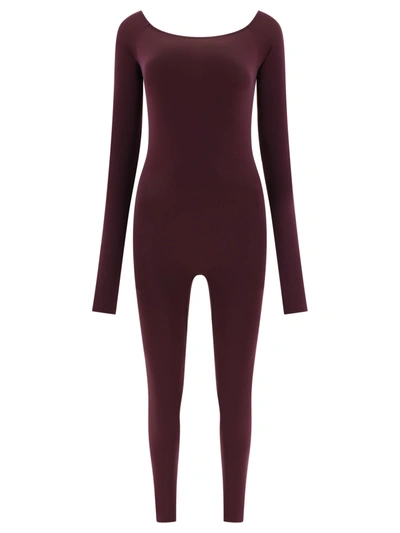 The Andamane "nadia" Jumpsuit In Bordeaux