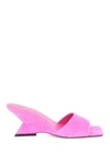 Attico Cheope Mule In Fuchsia Color Suede