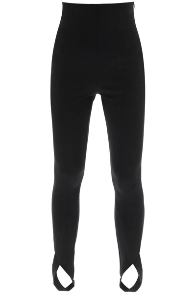 Attico 'jamie' Stirrup Leggings In Black