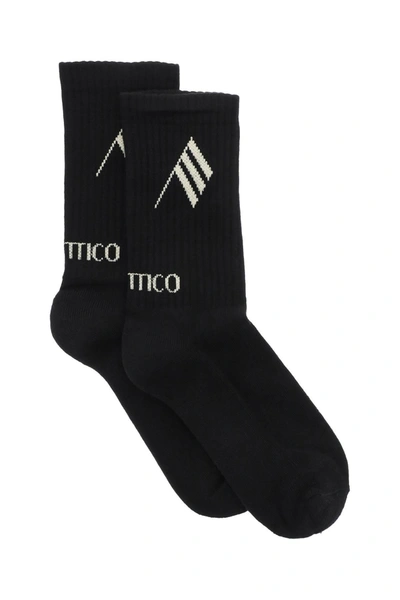 Attico Socks The  Woman Color Black In Mixed Colours