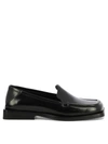 Attico Micol Leather Loafers In Black