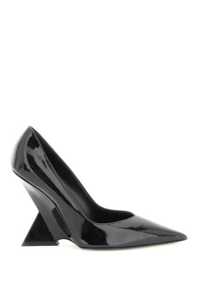 Attico The  Patent Leather Cheope Pumps In Black