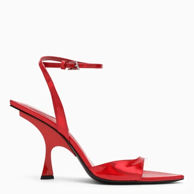Attico The  Red Gg Asymmetrical Sandal Women