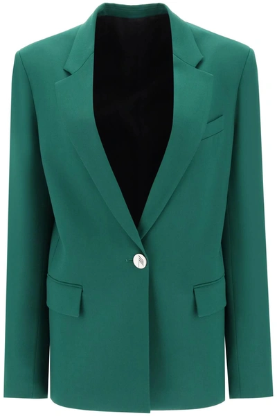 Attico The  Stretch Wool Bianca Blazer Women In Green