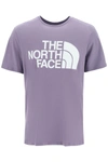 The North Face 'standard' T-shirt With Maxi Logo Print In Purple Cotton
