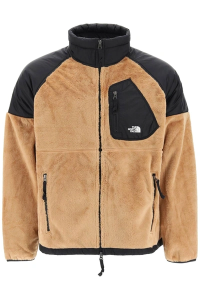 The North Face Fleece Jacket With Nylon Inserts In Mixed Colours