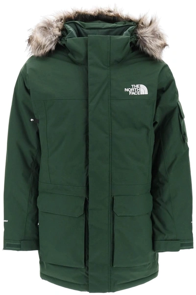 The North Face Mc Murdo Hooded Padded Parka In Green