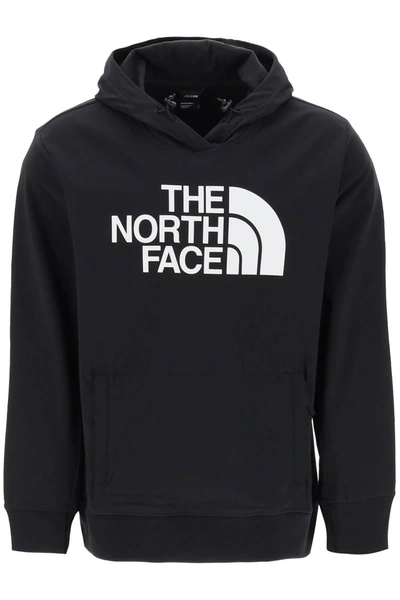The North Face Techno Hoodie With Logo Print In Black