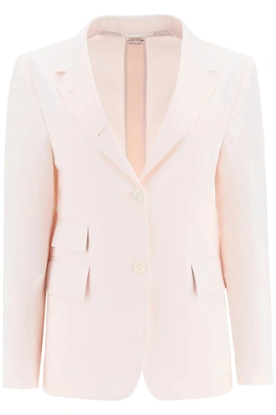 Thom Browne 4-bar Cotton Blazer  Pink Cotton