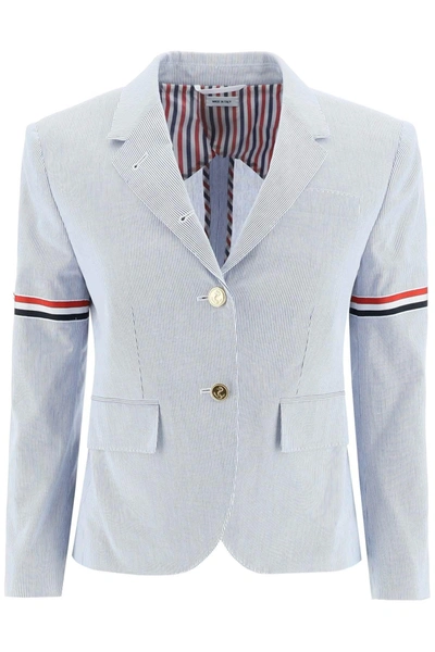 Thom Browne Pincord High Armhole Sport Coat In Blue