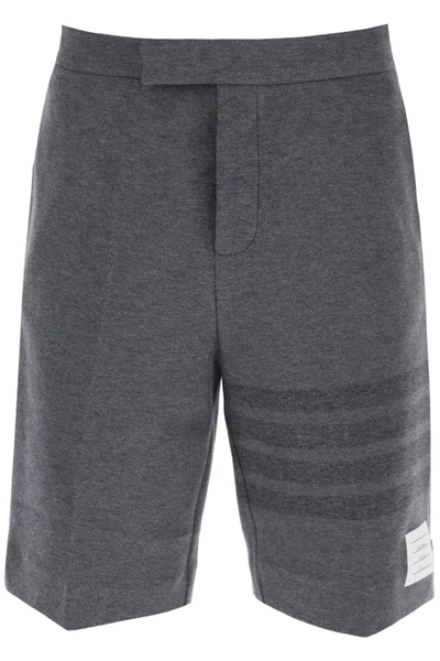 Thom Browne Bermuda 4bar In Grey