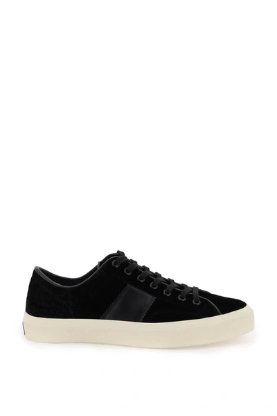 Tom Ford Cambridge Lace Up Sneakers In Black