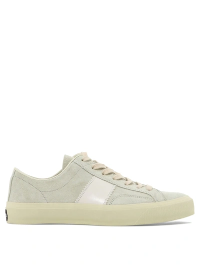 Tom Ford Suede Trainers In Blanco